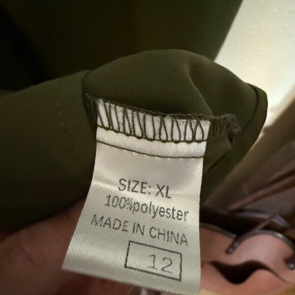 Lightweight Shift Dress- Green XL - Picture 6 of 7